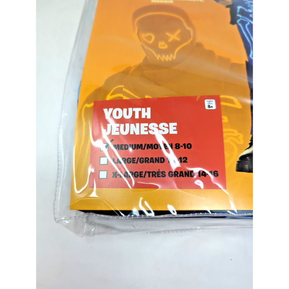 NEW Fortnite Party Trooper Child Youth Costume Size M 8-10 Cosplay Epic games - Picture 2 of 4